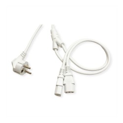 ROLINE Y-NETZANSCHLUSSKABEL 2M WEI — Buy in Cyprus with Fast Delivery