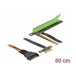 Delock Riser Karte PCI Express x1 zu x16 mit flexiblem Kabel 80 cm — Buy in Cyprus with Fast Delivery