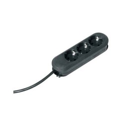BACHMANN SMART Steckdosenleiste 3x Schutzkontakt geschraubt schwarz 5m — Buy in Cyprus with Fast Delivery