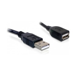DeLock USB 2.0 (ST-BU) 0.15m Verlängerungskabel Schwarz — Buy in Cyprus with Fast Delivery