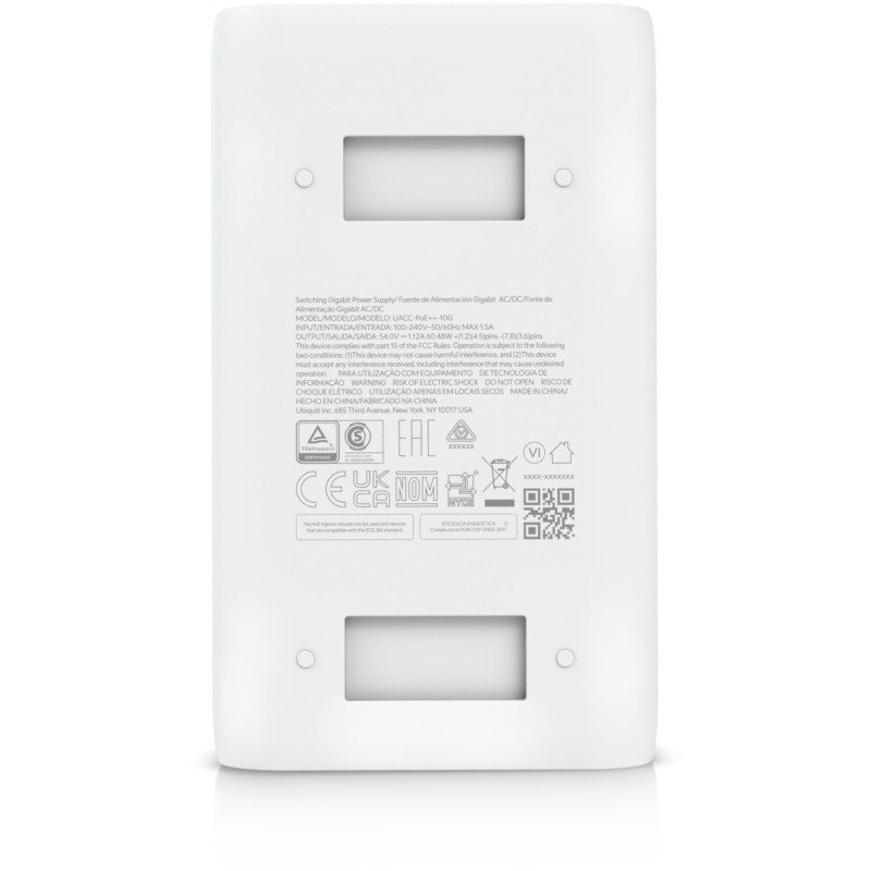 Buy Ubiquiti PoE Injector - UACC-PoE++-10G - PoE++ 60W, 10GbE, 54V, White in Cyprus, Nicosia, Limassol, Larnaka, Pafos