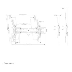 Select Schwerlast-TV-Wandhalterung neigbar 55-110' 160KG Black Neomounts — Buy in Cyprus with Fast Delivery