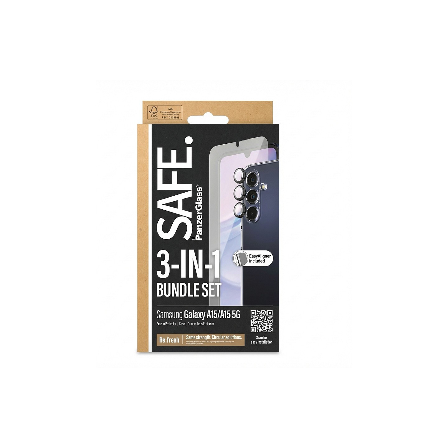 Panzerglass SAFE. by PanzerGlass 3-in-1 Set Samsung Galaxy A16 5G — Buy in Cyprus with Fast Delivery