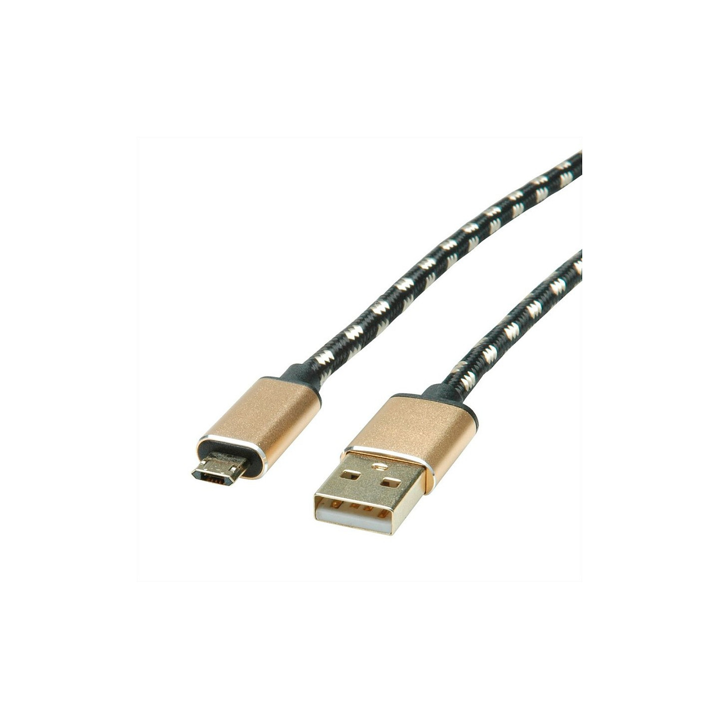 ROLINE GOLD USB 2.0 Kabel Typ A ST - Micro B ST reversibel 0.8m — Buy in Cyprus with Fast Delivery