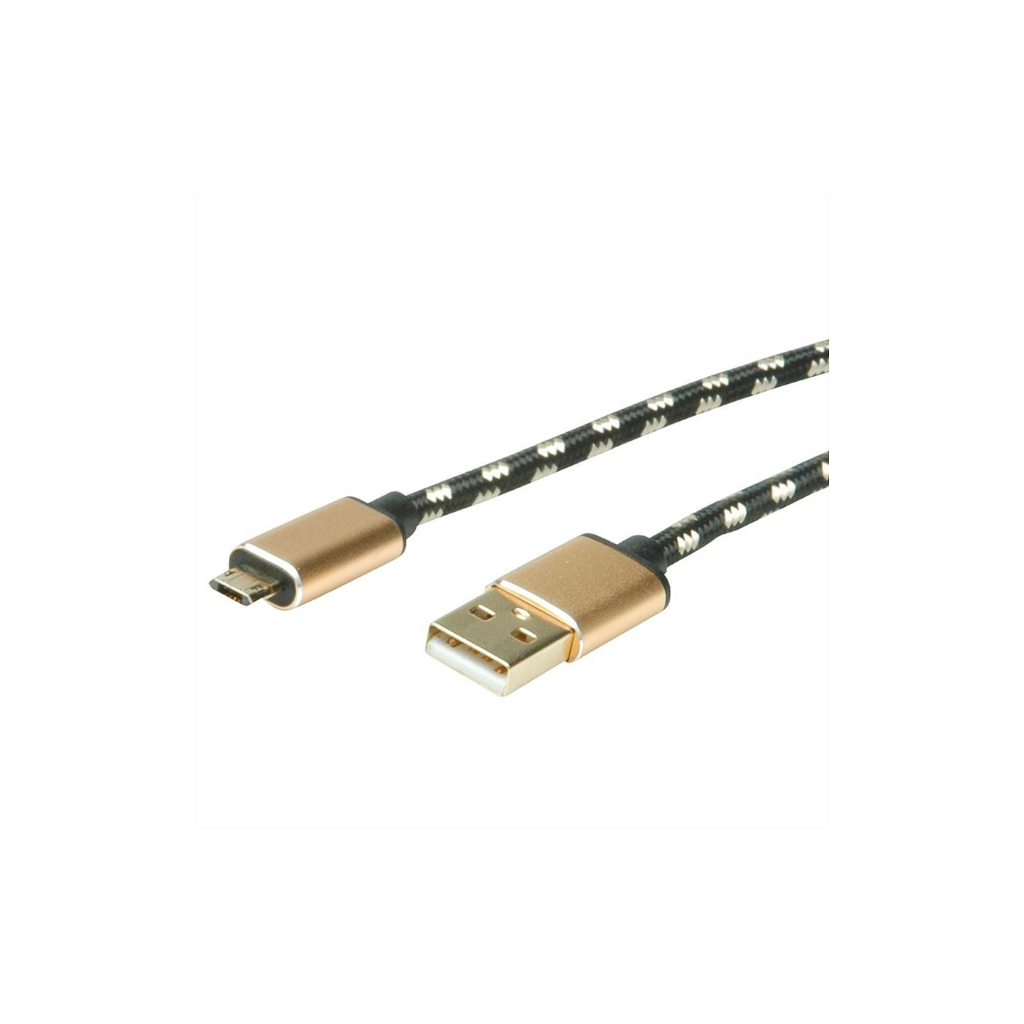ROLINE GOLD USB 2.0 Kabel Typ A ST - Micro B ST reversibel 0.8m — Buy in Cyprus with Fast Delivery