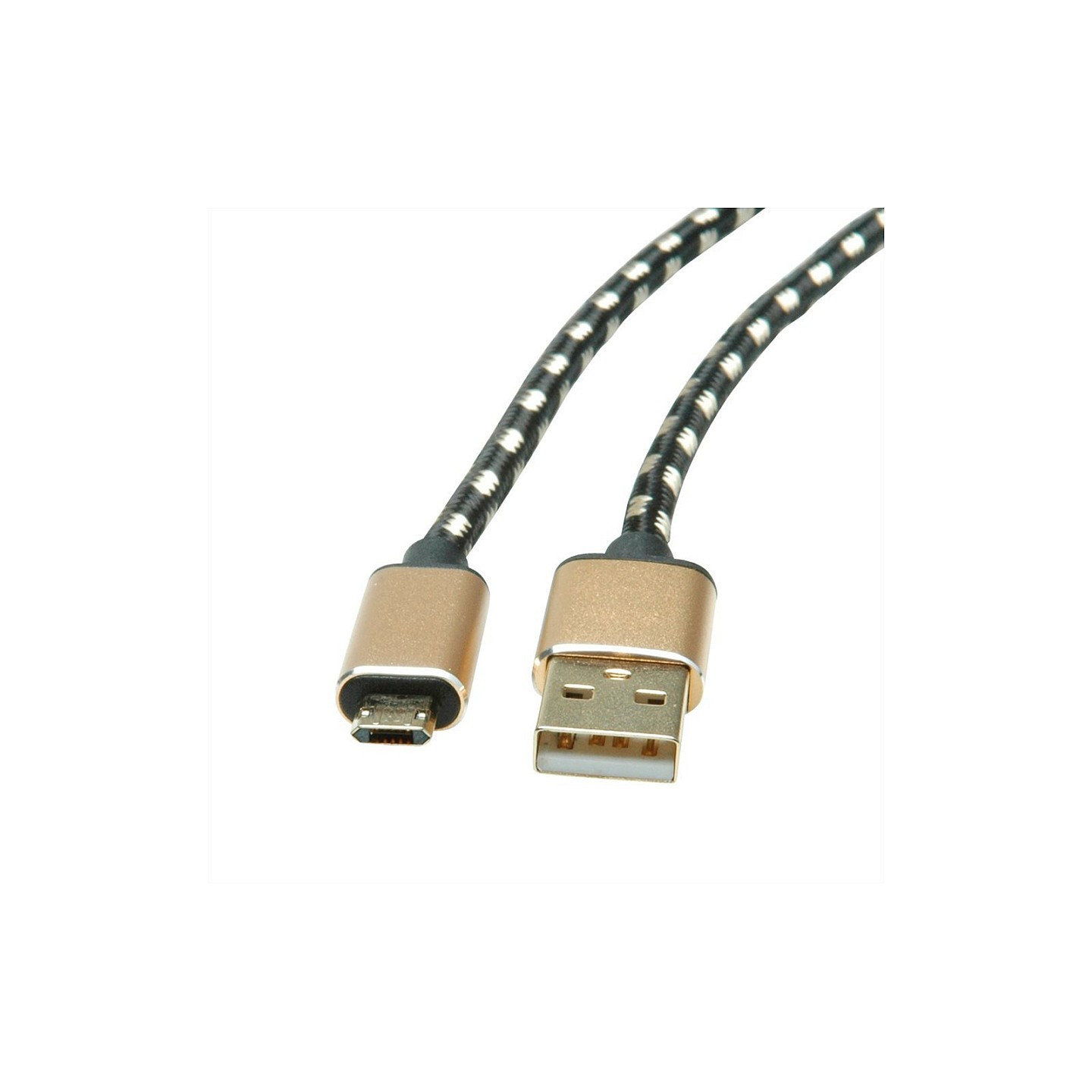 ROLINE GOLD USB 2.0 Kabel Typ A ST - Micro B ST reversibel 0.8m — Buy in Cyprus with Fast Delivery