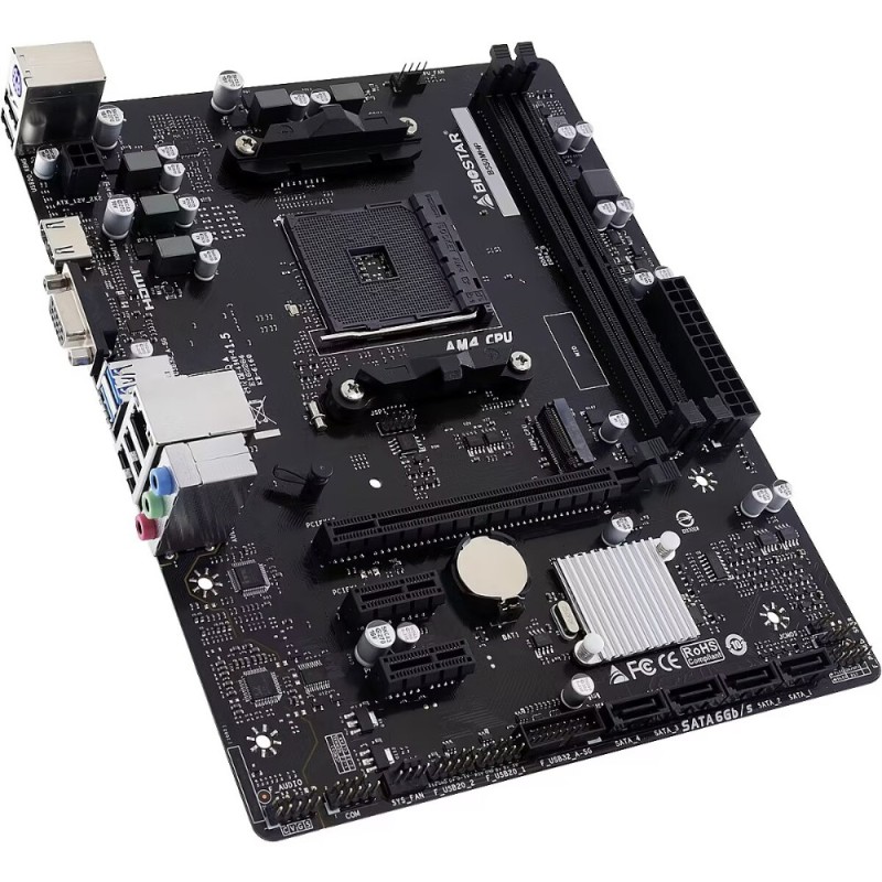 Biostar B550MHP - Micro-ATX AM4 Motherboard - B550 Chipset, DDR4 64GB Max (2x DIMM), PCIe 4.0 - Black (Boxed)