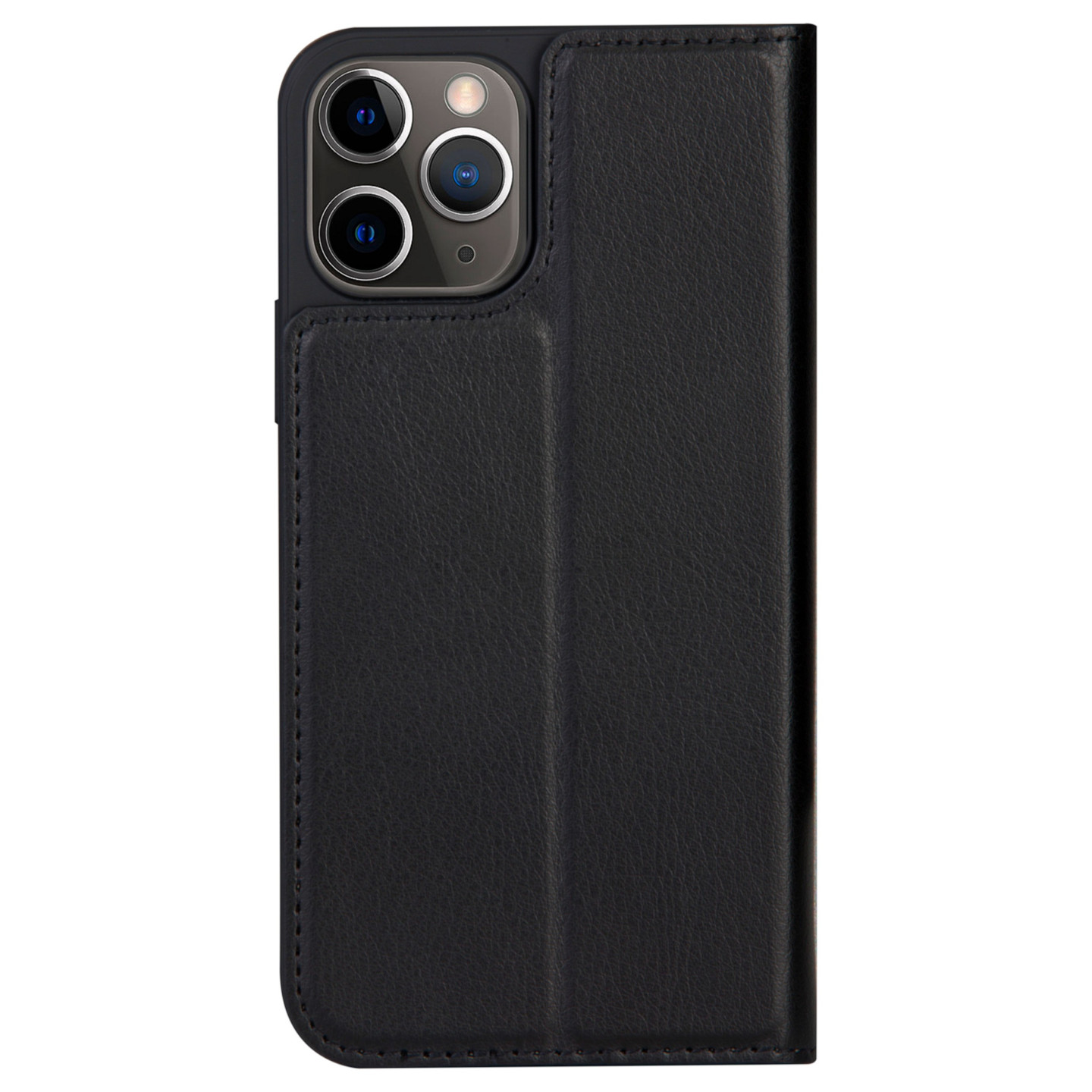 dbramante1928 - Flip-Hlle fr Mobiltelefon - recyceltes Kunstleder - Schwarz - fr Apple iPhone 13 Pro Max