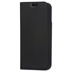 dbramante1928 - Flip-Hlle fr Mobiltelefon - recyceltes Kunstleder - Schwarz - fr Apple iPhone 13 Pro Max