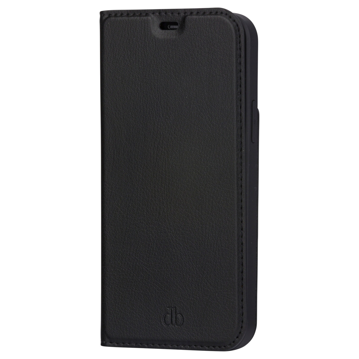 dbramante1928 - Flip-Hlle fr Mobiltelefon - recyceltes Kunstleder - Schwarz - fr Apple iPhone 13 Pro Max