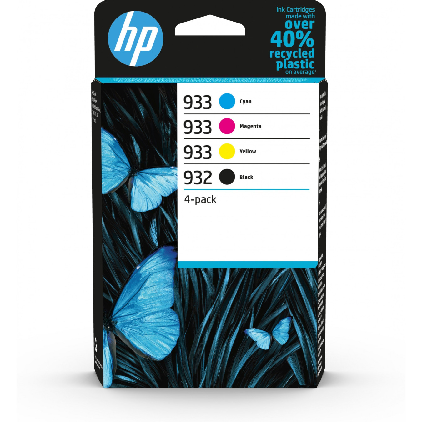 HP Original Ink Combo Pack - HP 932/933 - Black & Cyan/Magenta/Yellow, Standard-Yield Pigment Ink