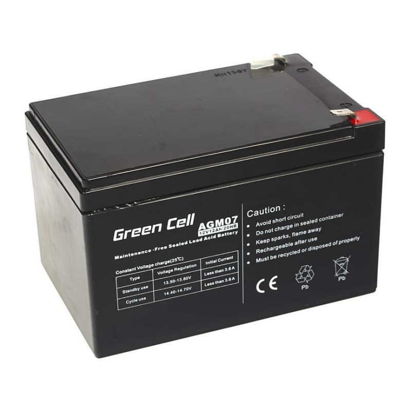 Green Cell Ersatzbatterie AGM07 12V 12Ah — Buy in Cyprus with Fast Delivery