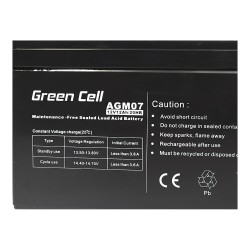 Green Cell AGM07 – 12V 12Ah VRLA Battery | Armenius Store