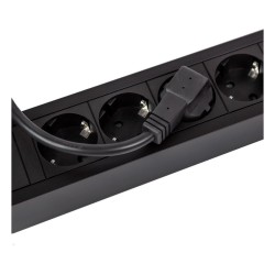 BACHMANN PRIMO2 Steckdosenleiste 6x Schutzkontakt Aluminium schwarz 2m — Buy in Cyprus with Fast Delivery