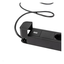 BACHMANN PRIMO2 Steckdosenleiste 6x Schutzkontakt Aluminium schwarz 2m — Buy in Cyprus with Fast Delivery