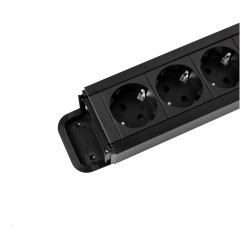 BACHMANN PRIMO2 Steckdosenleiste 6x Schutzkontakt Aluminium schwarz 2m — Buy in Cyprus with Fast Delivery