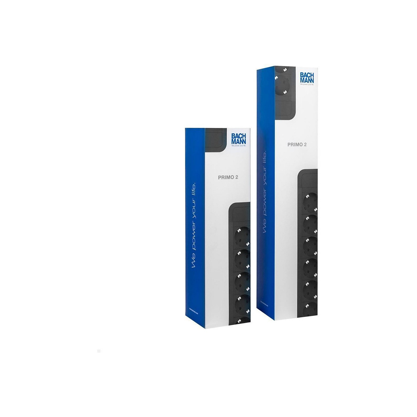 BACHMANN PRIMO2 Steckdosenleiste 6x Schutzkontakt Aluminium schwarz 2m — Buy in Cyprus with Fast Delivery