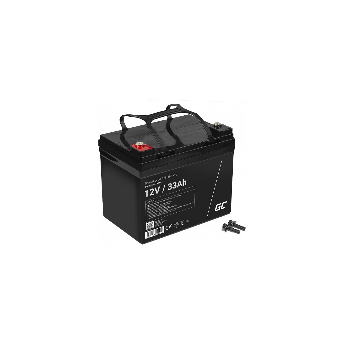 Green Cell AGM21 VRLA Battery – 12V 33Ah | Armenius Store