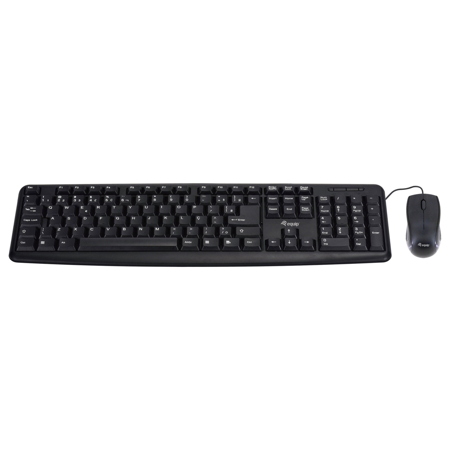 Equip Kabelgebundene Kombi Keyboard+Mouse. schwarz. portugie — Buy in Cyprus with Fast Delivery