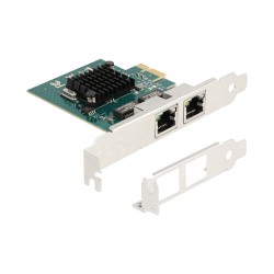 PCI Express x1 Netzwerkkarte Gigabit LAN 2 x RJ45 BCM — Buy in Cyprus with Fast Delivery