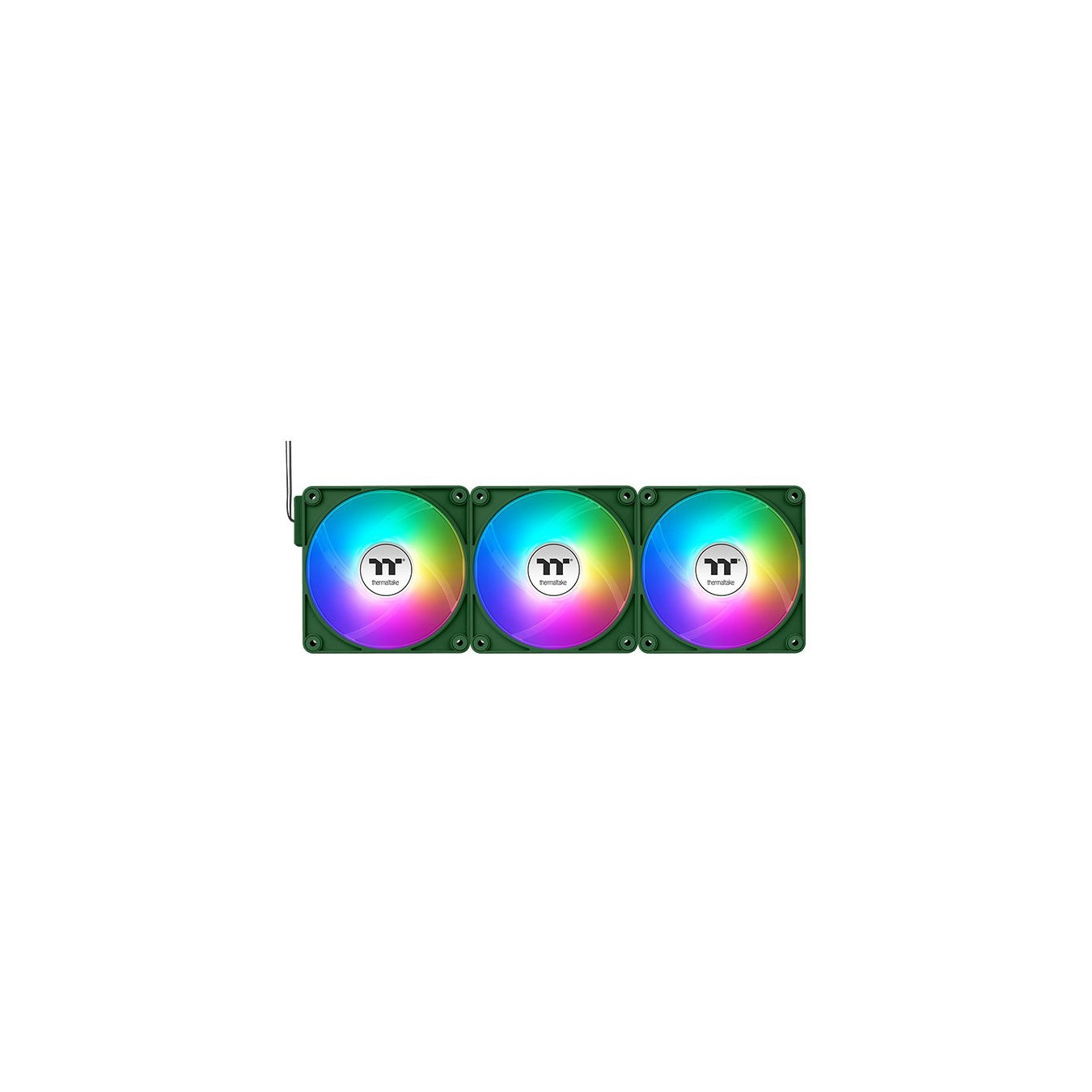 Thermaltake CT120 EX ARGB Sync 120mm Fan - Racing Green - 3-Pack, 500–2000 RPM, 68 CFM — Buy in Cyprus with Fast Delivery