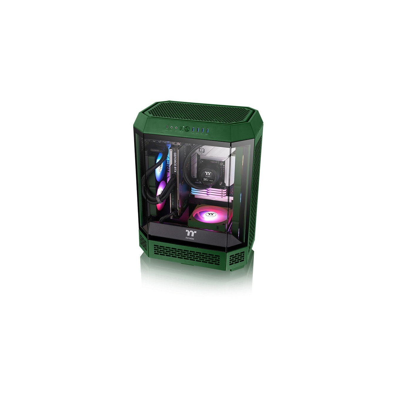 Thermaltake CT120 EX ARGB Sync 120mm Fan - Racing Green - 3-Pack, 500–2000 RPM, 68 CFM — Buy in Cyprus with Fast Delivery