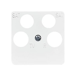 BUSCH JAEGER BJ 1743 10-04-214 Abdeckung f.4-fach- Antennensteckdosen (Ankaro) alpinweiß — Buy in Cyprus with Fast Delivery