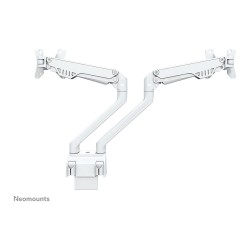 Neig-. Schwenk-und Drehbare Tischhalterung für zwei Flachbildschirme bis 32' 2x 8KG White Neomounts