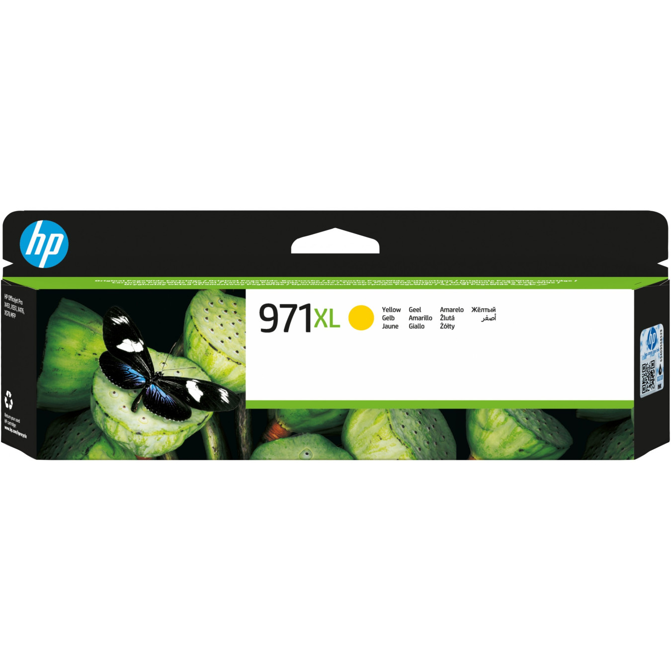 HP 971XL CN628A - Yellow High-Yield Original Ink Cartridge (83 ml, 6600 pages) — Buy in Cyprus with Fast Delivery