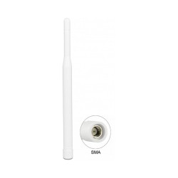 Delock LTE Antenne SMA Stecker 0.3 - 2.9 dBi omnidirektional starr weiß — Buy in Cyprus with Fast Delivery