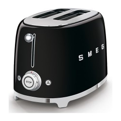 SMEG Toaster 2-Schlitz kompakt 50s Style TSF01BLEU. Schwarz. Hochglanz — Buy in Cyprus with Fast Delivery