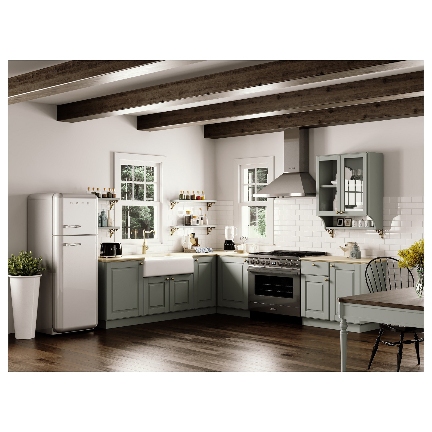 SMEG Toaster 2-Schlitz kompakt 50s Style TSF01BLEU. Schwarz. Hochglanz — Buy in Cyprus with Fast Delivery