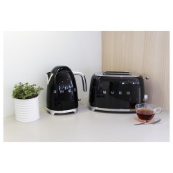 SMEG Toaster 2-Schlitz kompakt 50s Style TSF01BLEU. Schwarz. Hochglanz — Buy in Cyprus with Fast Delivery