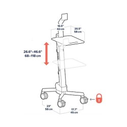Ergotron Neo-Flex LCD Cart — Buy in Cyprus with Fast Delivery
