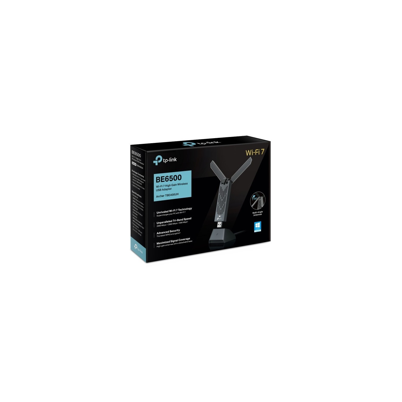 TP-Link Archer TBE400UH BE6500 - Tri-Band Wi-Fi 7 USB Adapter (USB 3.2 Gen1), Grey — Buy in Cyprus with Fast Delivery