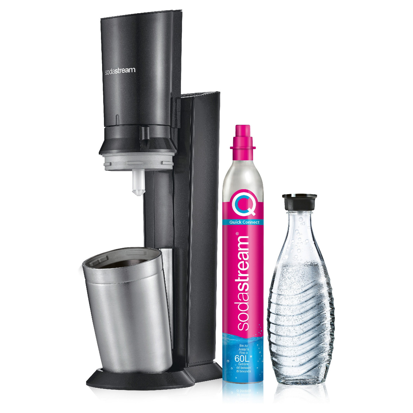 SodaStream Crystal 3.0 Titan inkl. 1 Glaskaraffe — Buy in Cyprus with Fast Delivery
