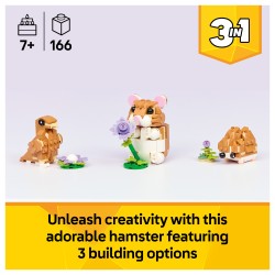 LEGO 31376 Creator 3-in-1 Niedlicher Hamster mit Blume — Buy in Cyprus with Fast Delivery