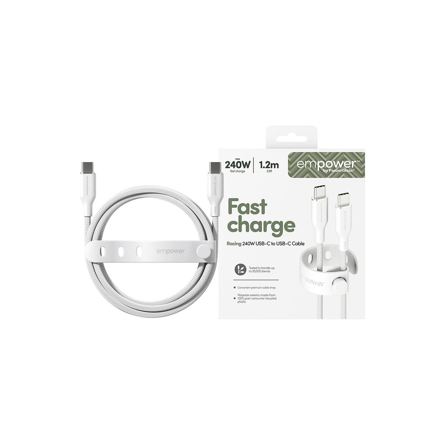Panzerglass RACING 240W USB-C TO USB-C CABL — Buy in Cyprus with Fast Delivery
