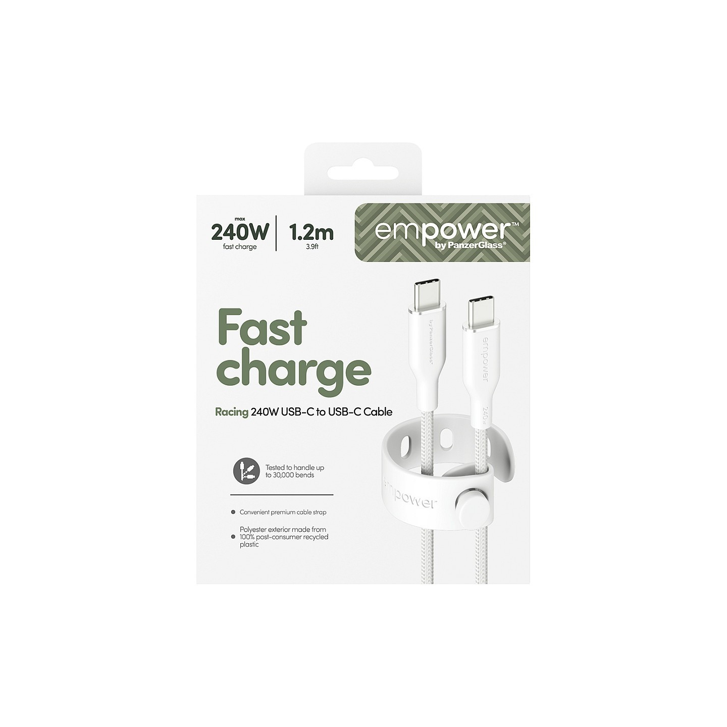 Panzerglass RACING 240W USB-C TO USB-C CABL — Buy in Cyprus with Fast Delivery