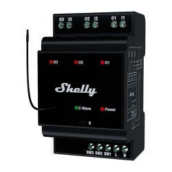 Shelly Relais 'Wave' Hutschiene Pro 3 Relais max. 48 A 3 Phasen 3x 16A Z-Wave — Buy in Cyprus with Fast Delivery