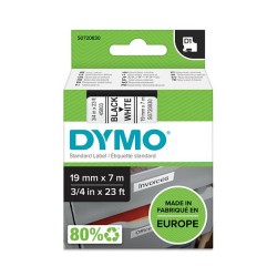 Dymo LabelWriter - D1 Etiketten Glanzband - 19 mm x 7 m - Schwarz auf Weiß - (S0720830) — Buy in Cyprus with Fast Delivery