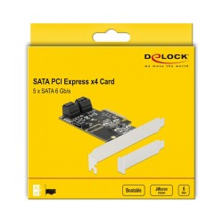 5 Port SATA PCI Express x4 Karte - Low Profile Formfaktor — Buy in Cyprus with Fast Delivery