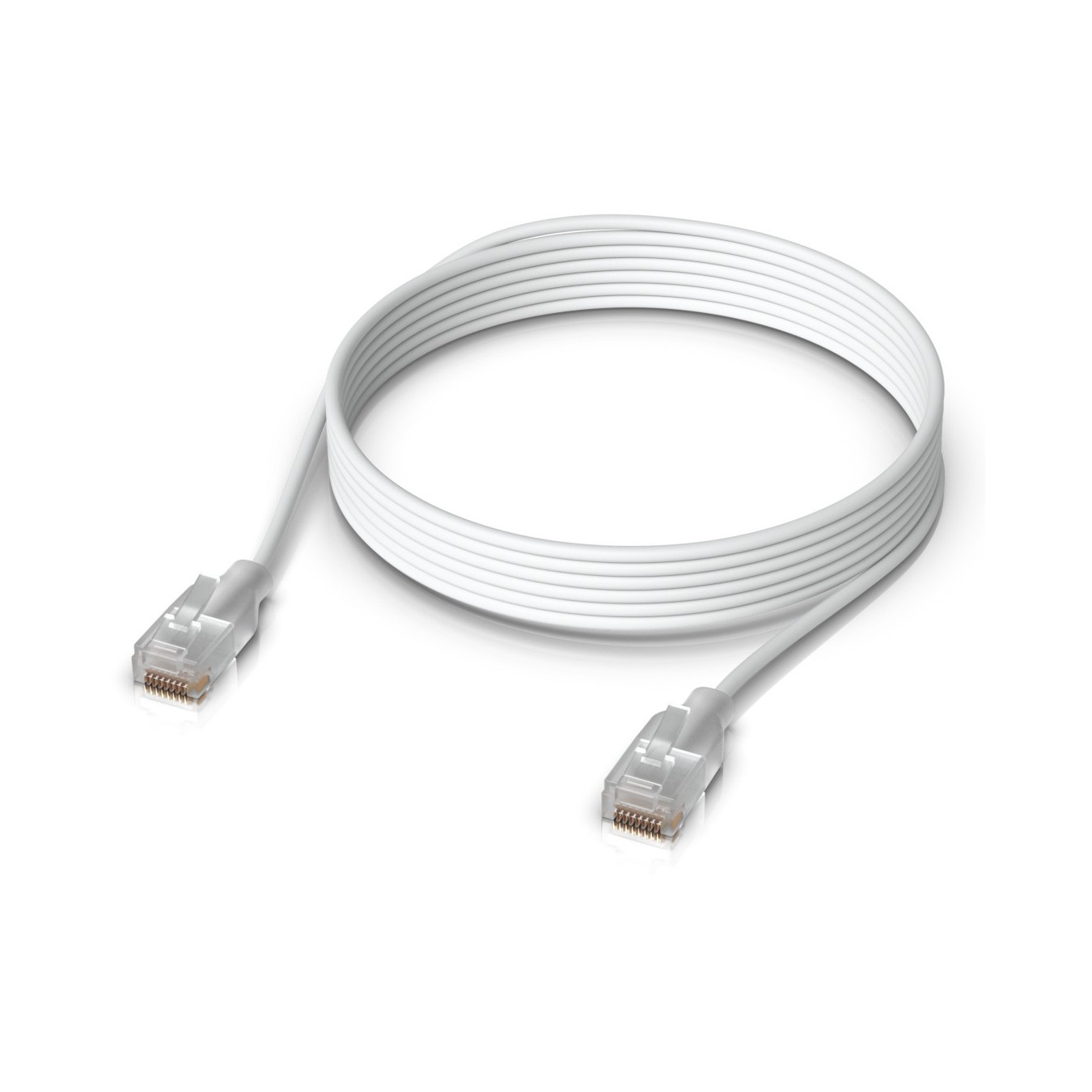 Ubiquiti UniFi EtherLighting Patch Cable - UACC-Cable-Patch-EL-3M-W - Cat6, 3 m, 2.5GbE, White (Translucent)