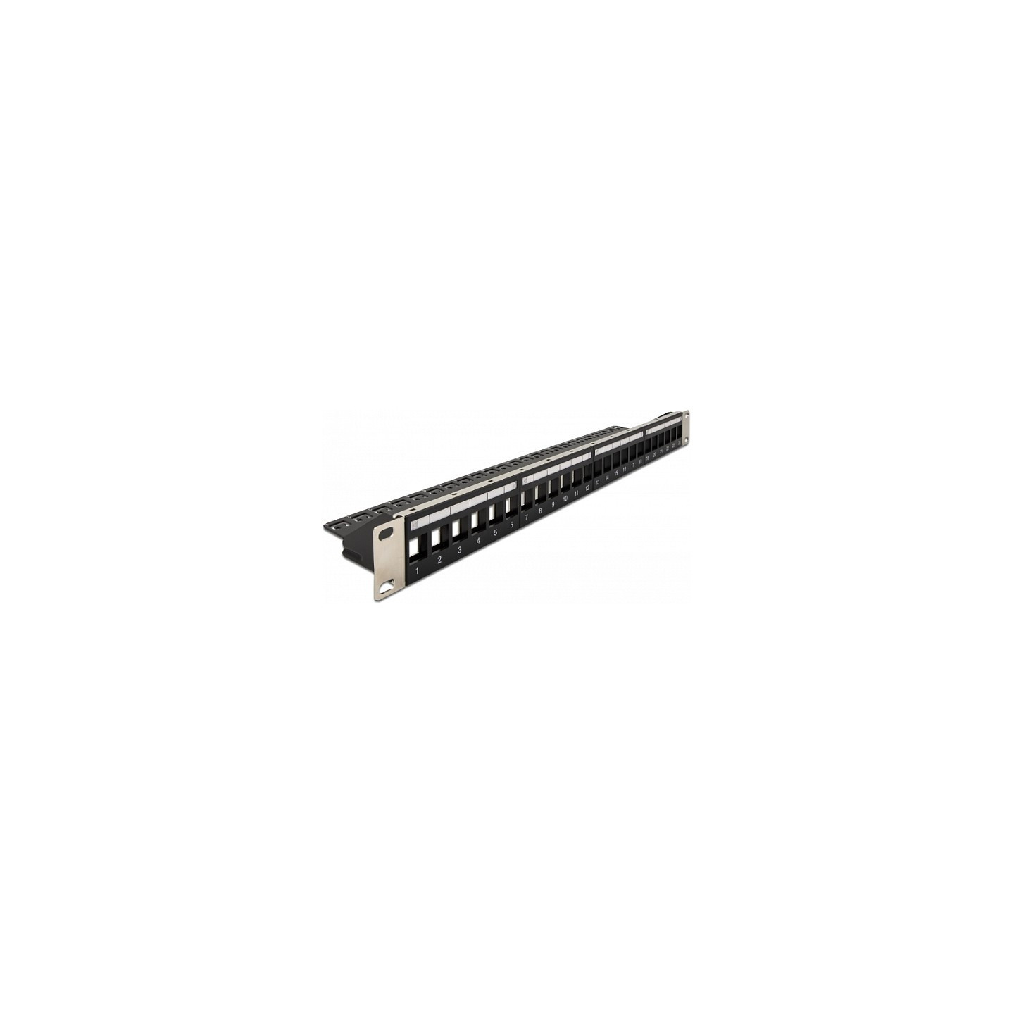 Delock 19? Keystone Patchpanel 24 Port mit Entlastungsschiene schwarz — Buy in Cyprus with Fast Delivery