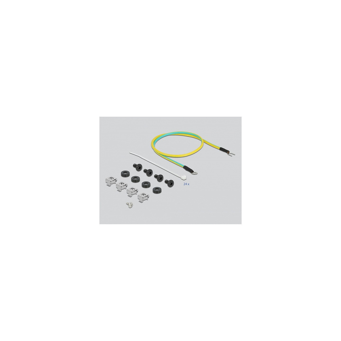 Delock 19? Keystone Patchpanel 24 Port mit Entlastungsschiene schwarz — Buy in Cyprus with Fast Delivery