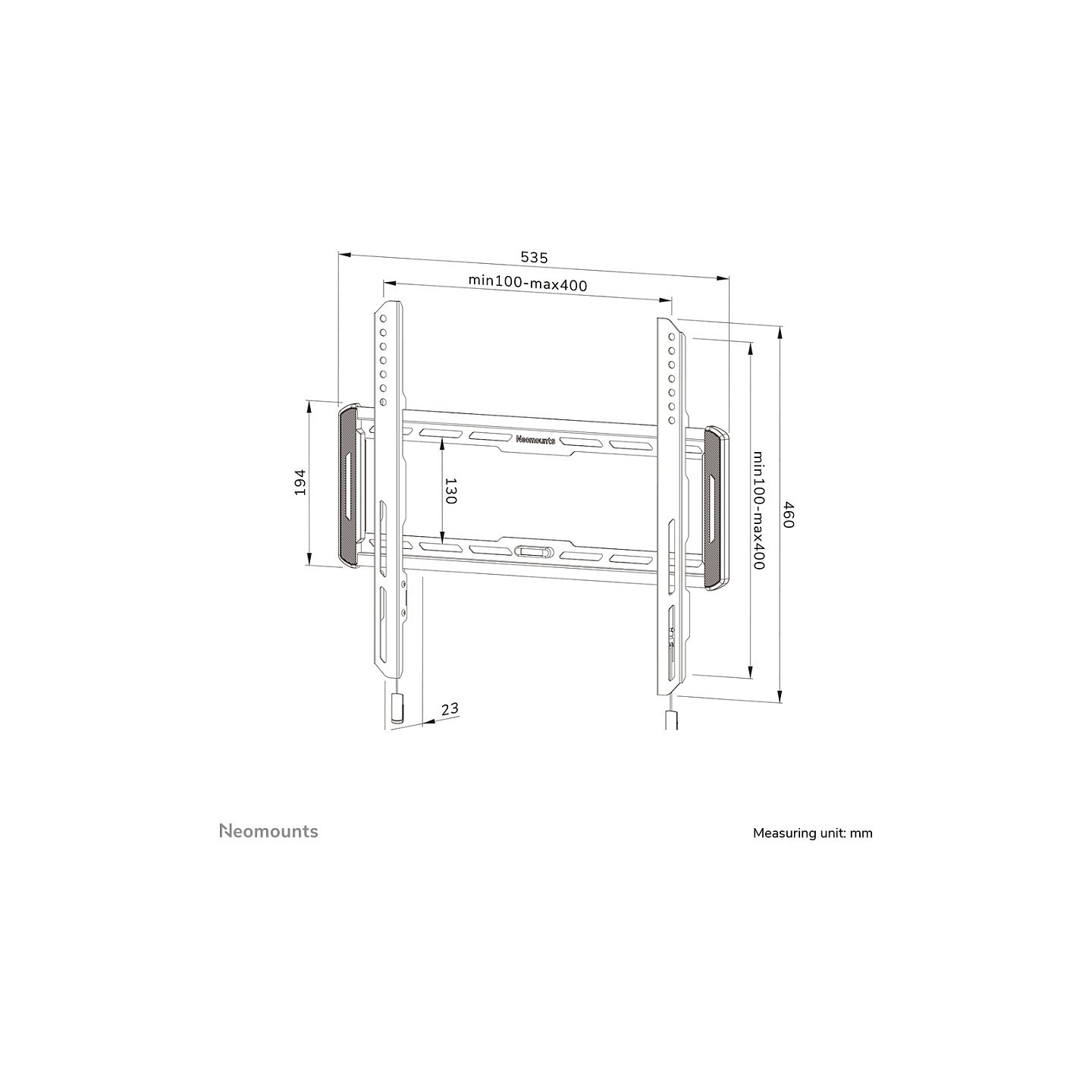 Wandhalterung für 32-65' Bildschirme 60KG WL30-550BL14 Neomounts — Buy in Cyprus with Fast Delivery