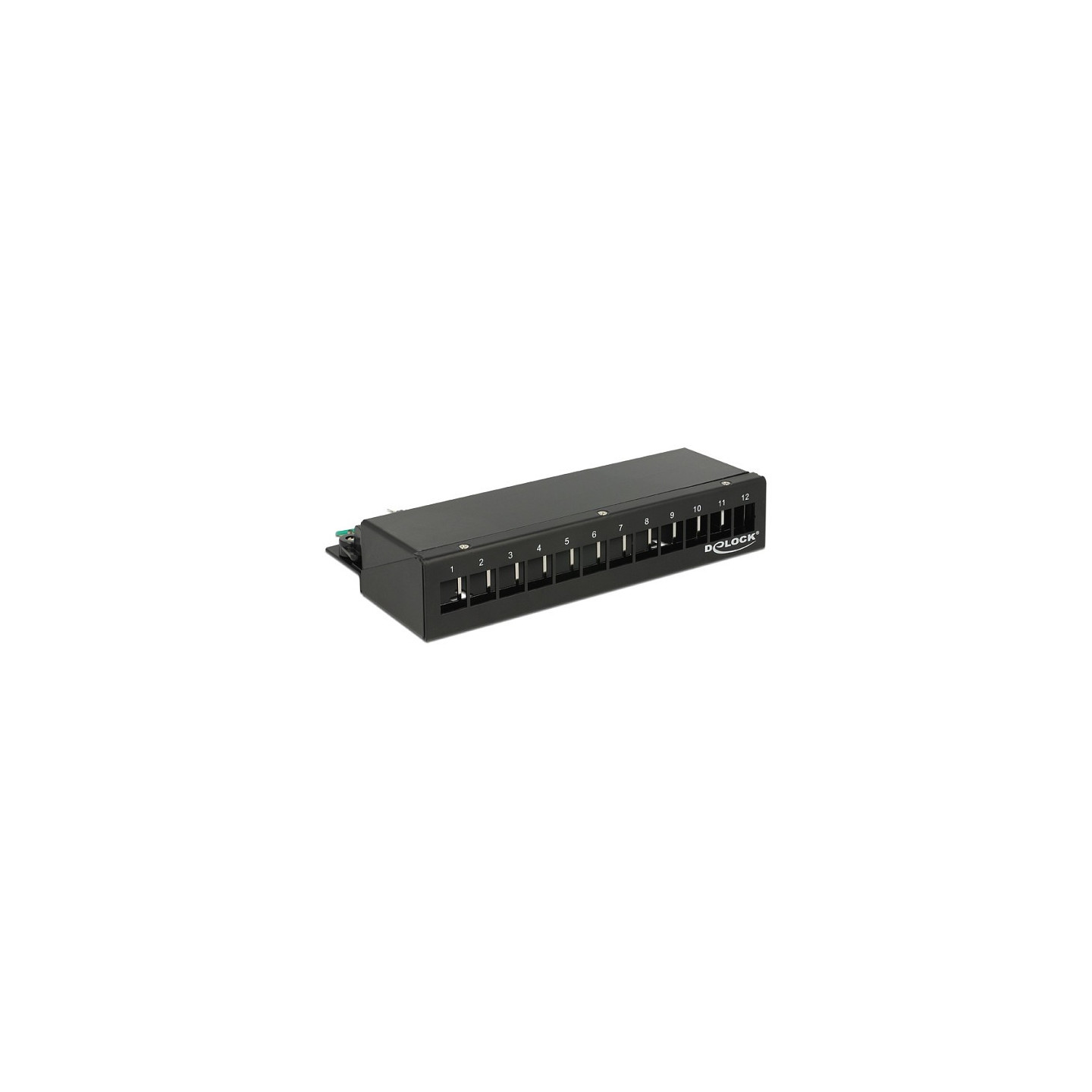 Delock Keystone Desktop Patchpanel 12 Port schwarz — Buy in Cyprus with Fast Delivery