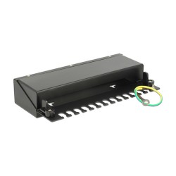 Delock Keystone Desktop Patchpanel 12 Port schwarz — Buy in Cyprus with Fast Delivery