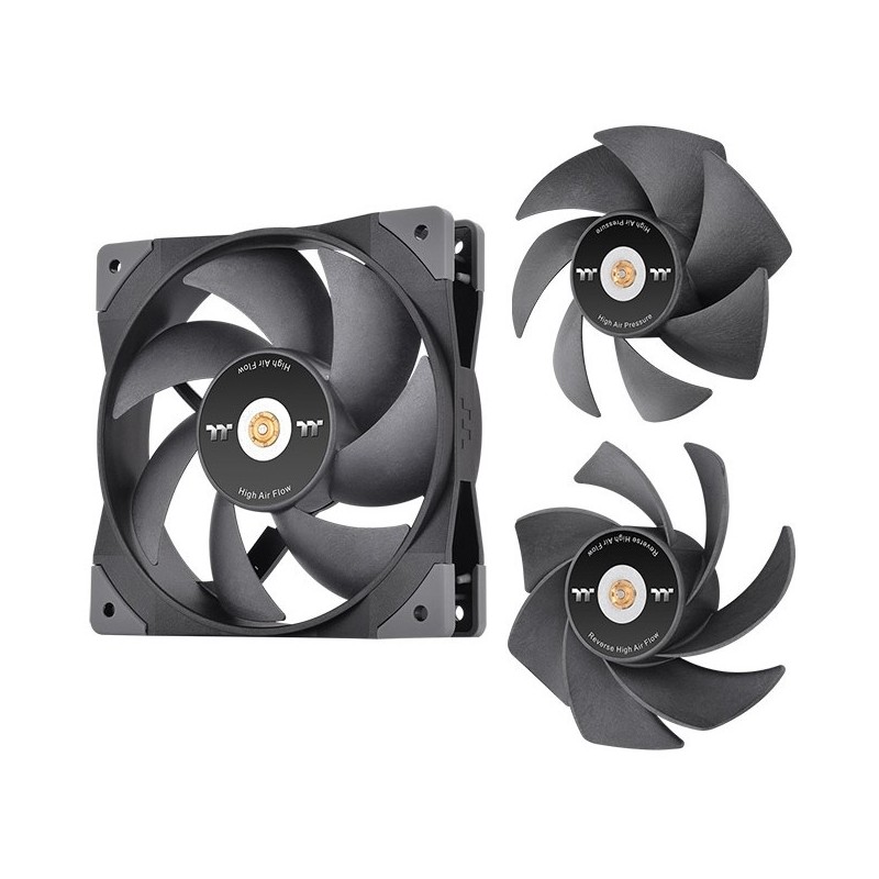 Buy Thermaltake SWAFAN GT12 120mm Case Fan - Black, Hydraulic Bearing, 500–200... in Cyprus, Nicosia, Limassol, Larnaka, Pafos