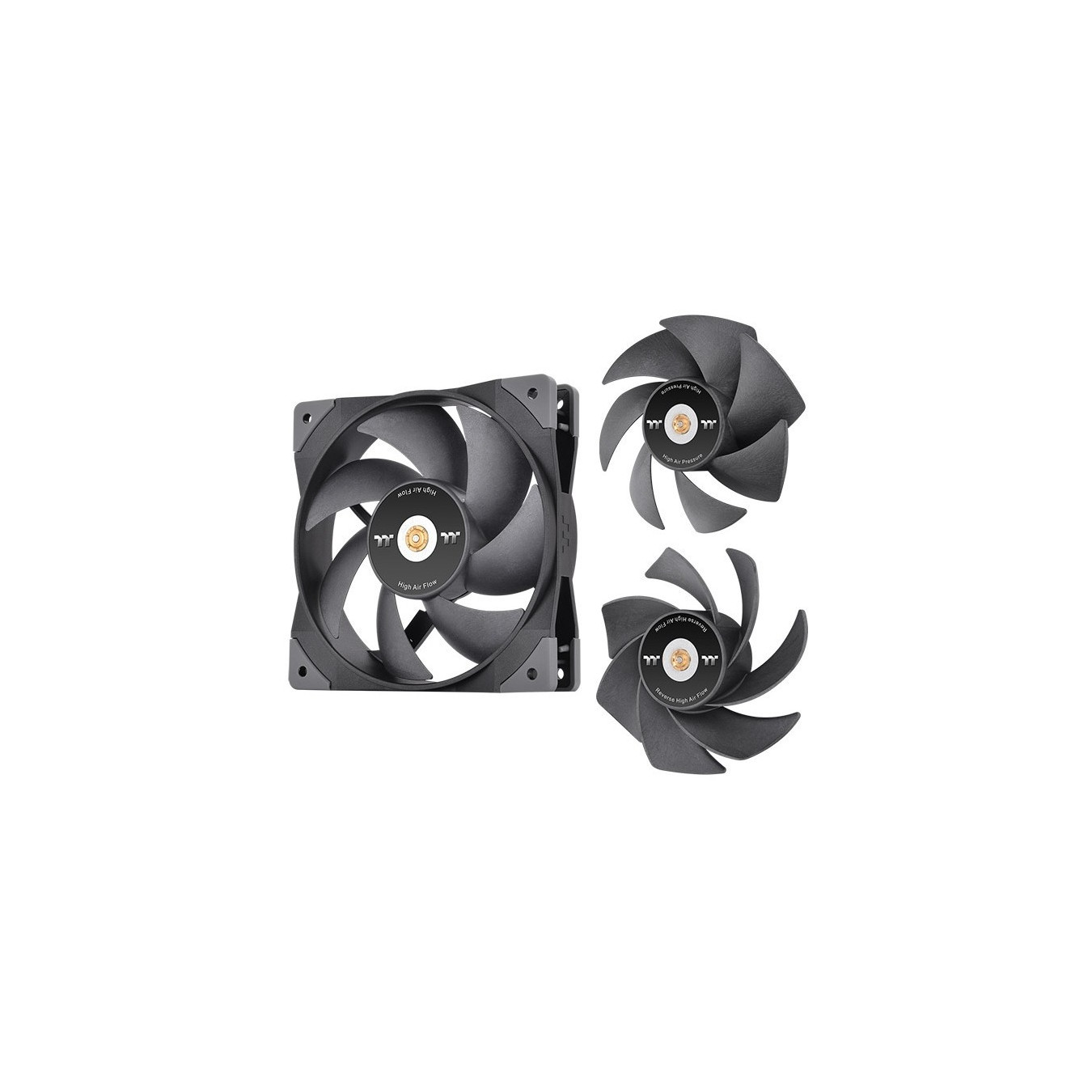 Thermaltake SWAFAN GT12 120mm Case Fan - Black, Hydraulic Bearing, 500–2000 RPM — Buy in Cyprus with Fast Delivery